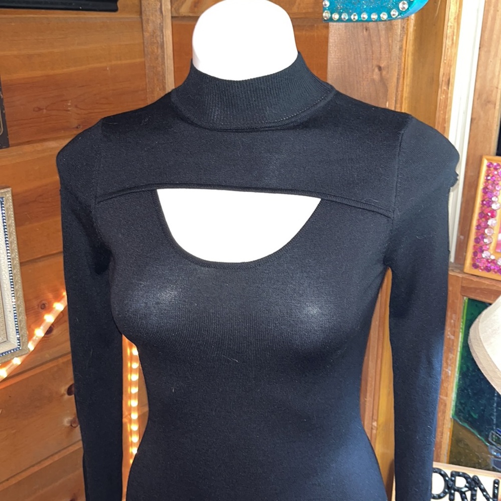 🆕Derek Heart SEXY black dress cold shoulder/arms - Picture 11 of 15